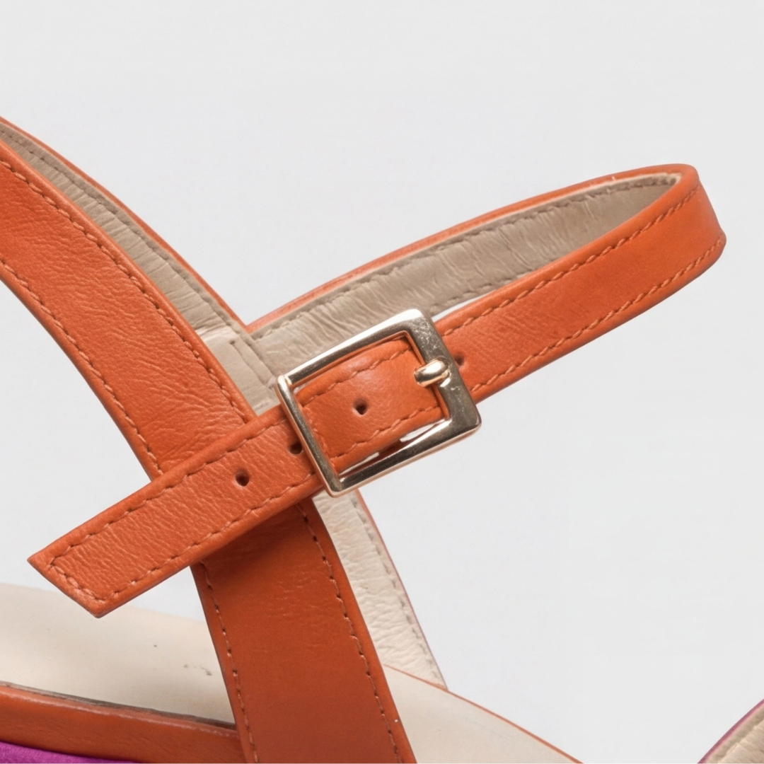 Amanda | Orthopedic Heels – Modern Color Block Design for Women