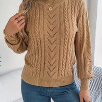 Ivy | Strukturierter Zopfstrickpullover für Damen