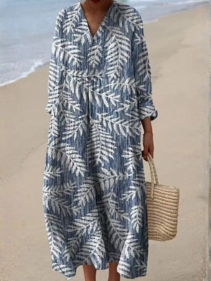 Margaret | Midi Dress – Relaxed Floral Style for Women