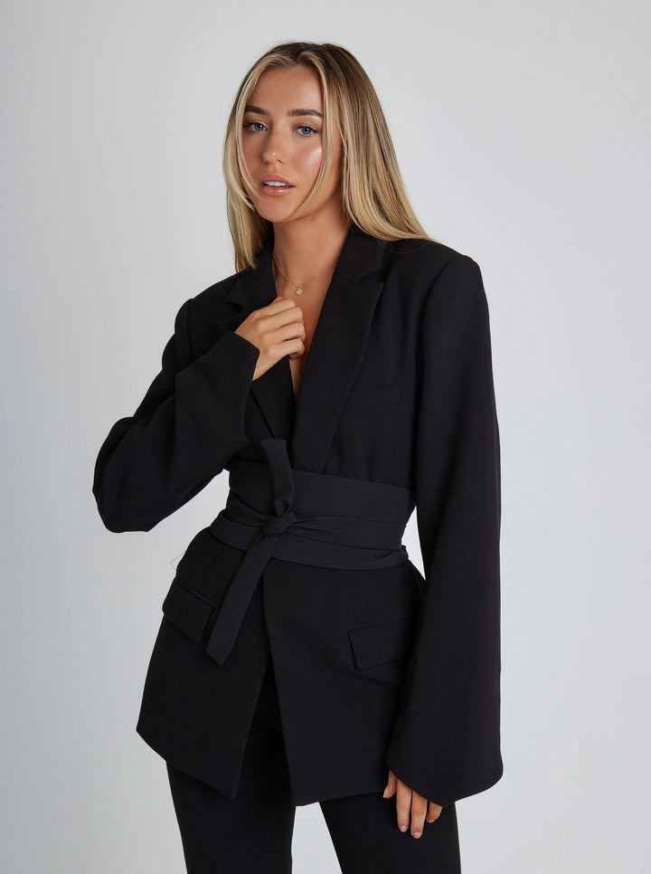 Eleanor | Elegant And Timeless Luxe Blazer With Belt