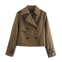Leah | Trench coat moderno corto doppiopetto
