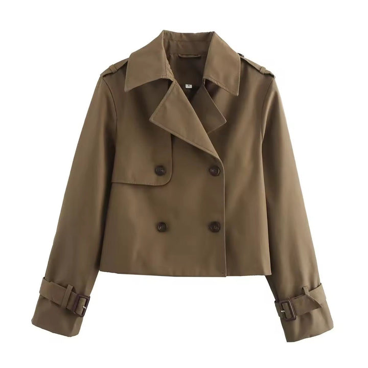 Leah | Trench coat moderno corto doppiopetto
