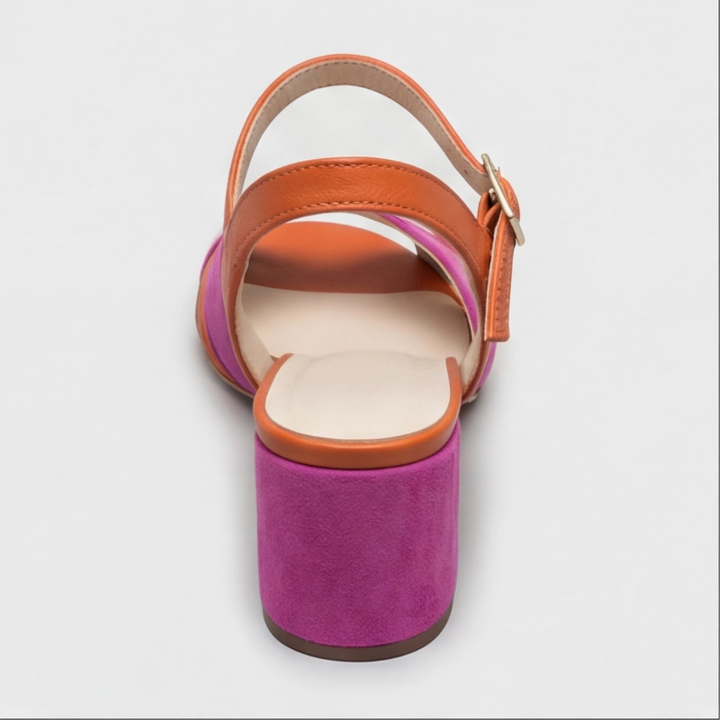 Amanda | Orthopedic Heels – Modern Color Block Design for Women