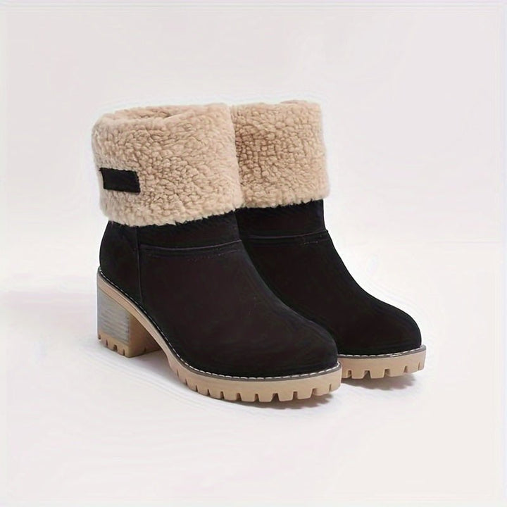Melinda | Warme und bequeme, mit Fleece gefütterte Stiefel bis zur Wadenmitte