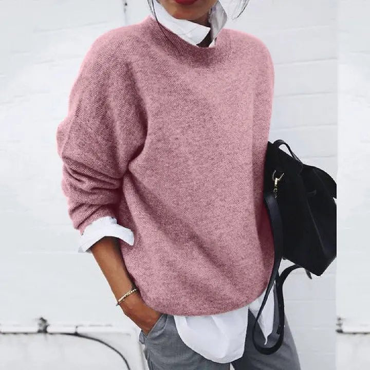 Charlotte | Maglione girocollo in misto cashmere dalla vestibilità comoda