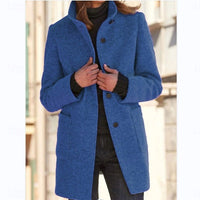 Alice | Elegant Tailored Stand-Collar Trench Coat