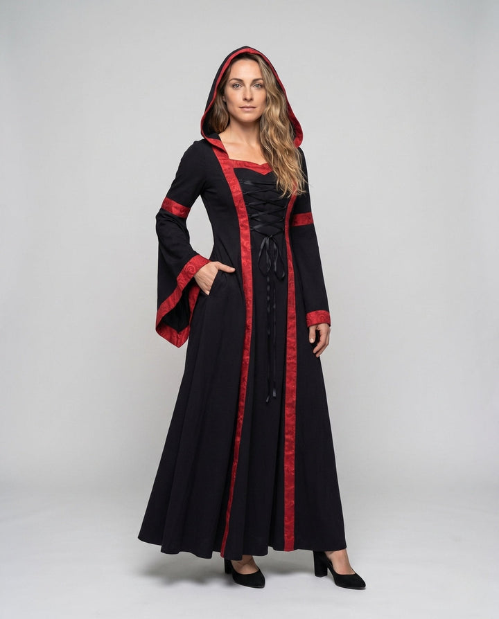 Drune | Historical Costume Dress with Elegant Lacing