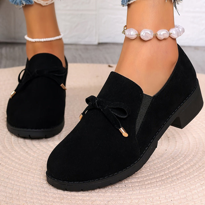 Nadia | Slip-On Loafers – Bow Detail for Effortless Style