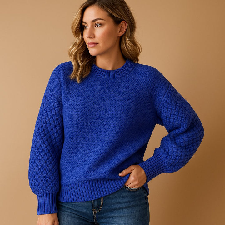Freya | Maglione con maniche a trecce dalla vestibilità comoda