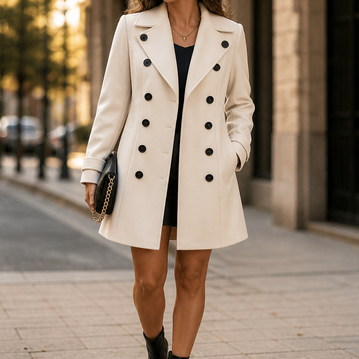 Overcoat & Co. | Double-Breasted Wool-Blend Coat for Women
