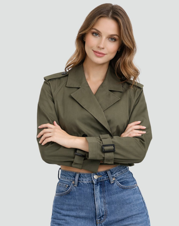 Chloe | Luxurious Short Trench Coat