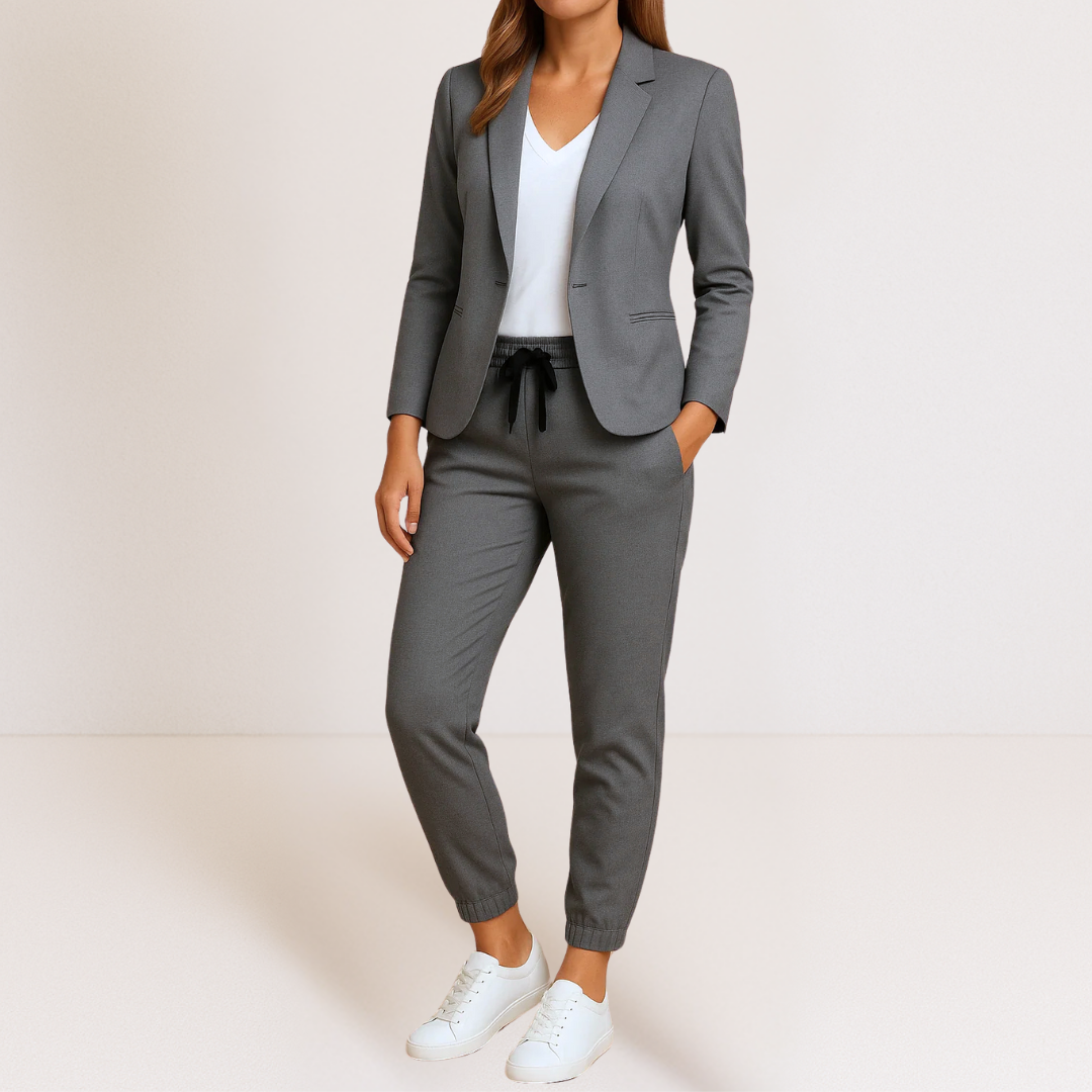 Chloe | Classic Polished Blazer and Jogger Set