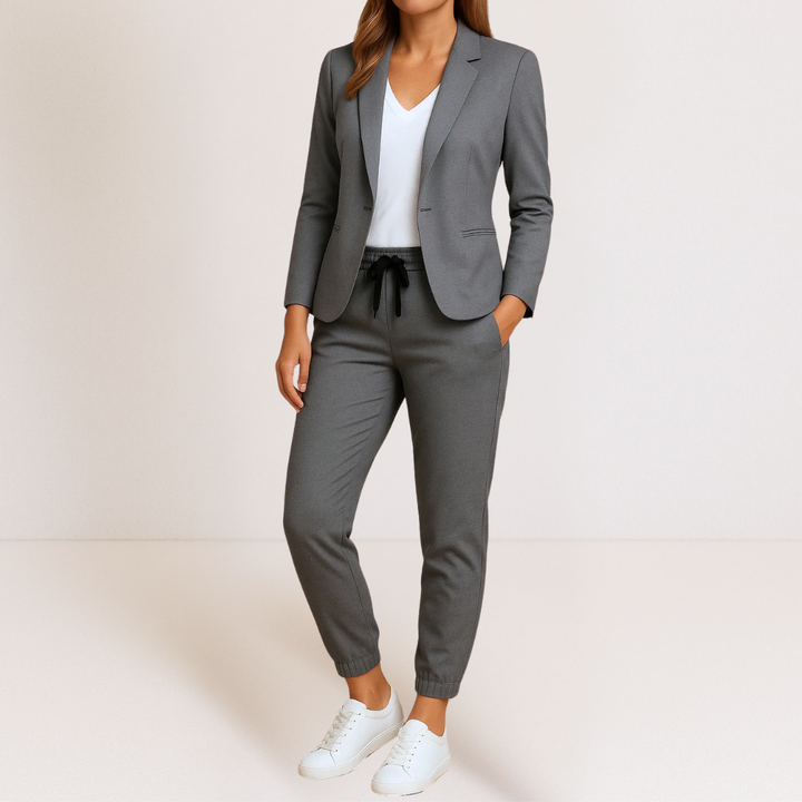 Chloe | Classic Polished Blazer and Jogger Set