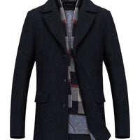 Adrian | Eleganter, warmer Trenchcoat aus Wollmischung