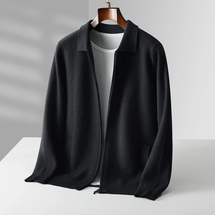 Oliver | Stilvolle und vielseitige Herren-Strickjacke mit durchgehendem Reißverschluss