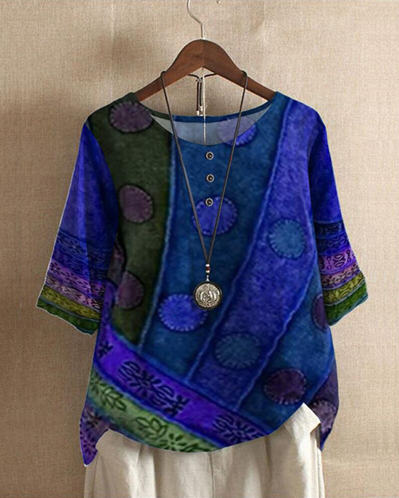 Isla | Lässiges, alltägliches Tunika-Oberteil im Boho-Stil