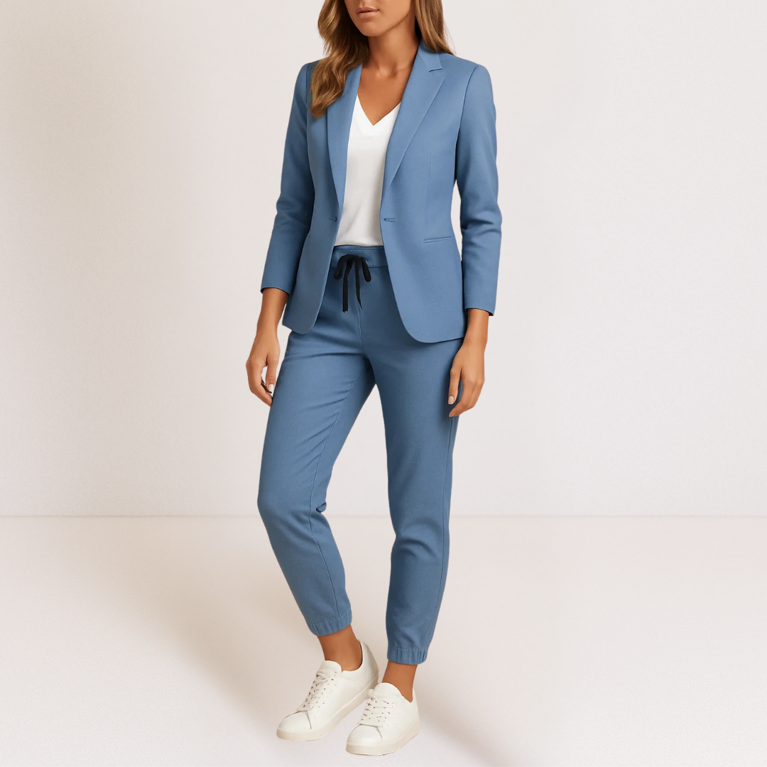 Chloe | Classic Polished Blazer and Jogger Set