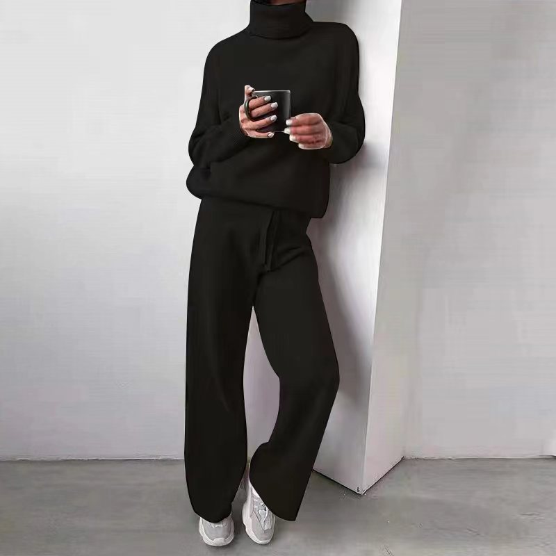 Marina | Elegante e confortevole completo a maglia a due pezzi con dolcevita