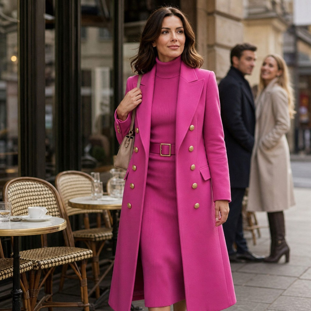 Wearbella | Double-Breasted Structured Coat for Women