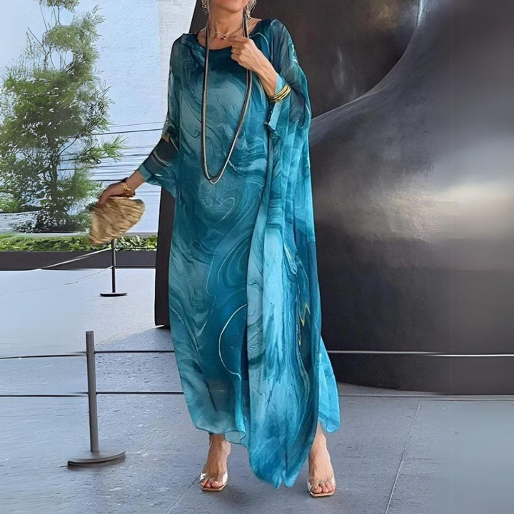 Aria | Stylish Long-Sleeved Maxi Dress