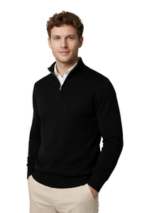 Oliver | Moderner Pullover mit halbem Reißverschluss und Stehkragen