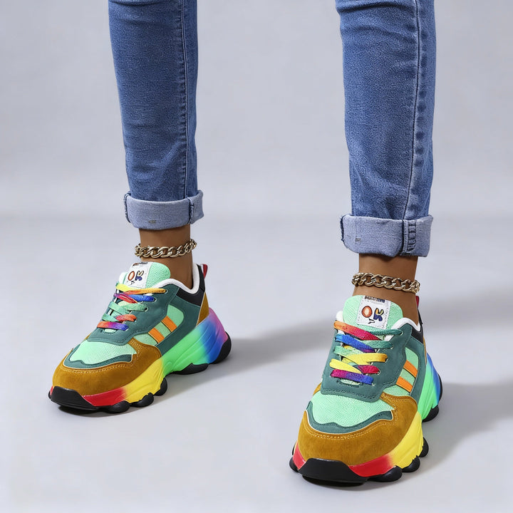 Natalie | Scarpe da ginnastica ortopediche leggere multicolore