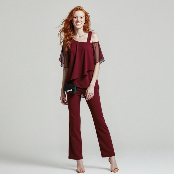 Sophia | Elegantes und schickes zweiteiliges Set mit Cut-outs an den Schultern