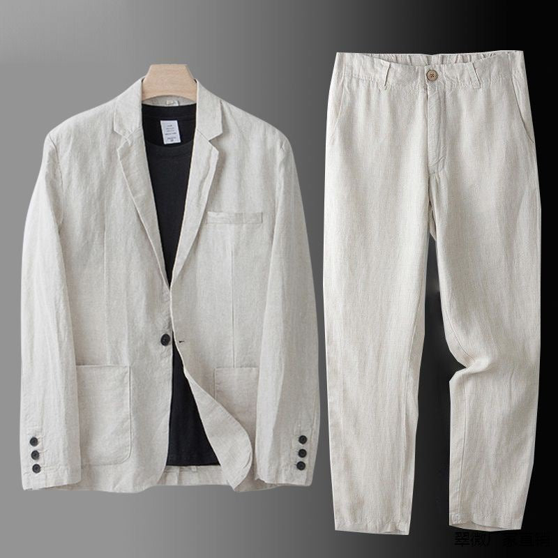 Sebastian | Refined And Breathable Linen Blazer Suits