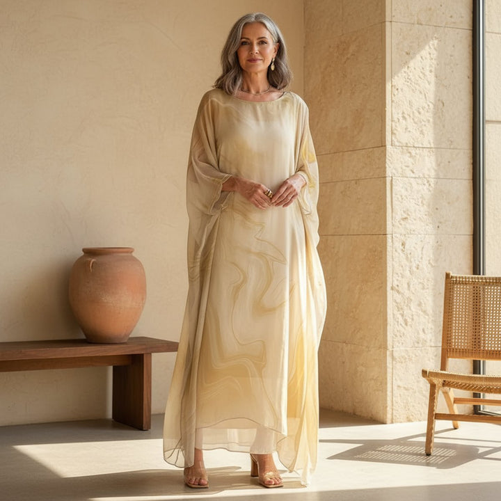 Aria | Stylish Long-Sleeved Maxi Dress
