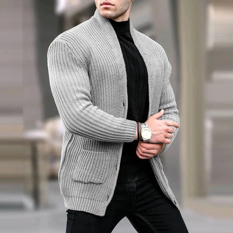 Oliver | Cardigan in maglia moderno e funzionale dallo stile urbano