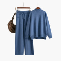 Amara | Ribbed Turtleneck Jumper and Trousers Set