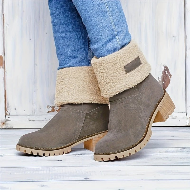 Melinda | Warme und bequeme, mit Fleece gefütterte Stiefel bis zur Wadenmitte