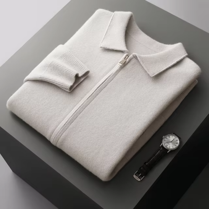 Oliver | Stilvolle und vielseitige Herren-Strickjacke mit durchgehendem Reißverschluss