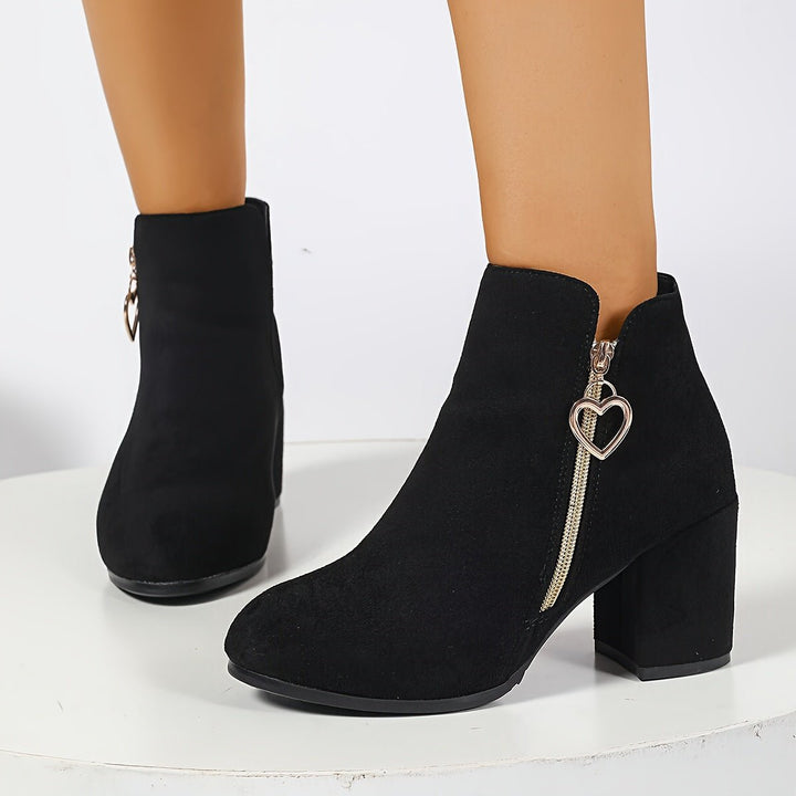 Penelope | Block-Heel Ankle Boots – Elegant Design for Women