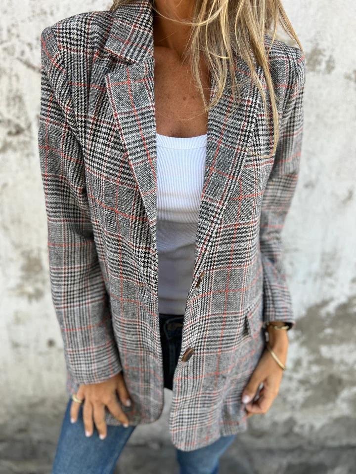 Daisy | Klassischer und vielseitiger karierter Blazer