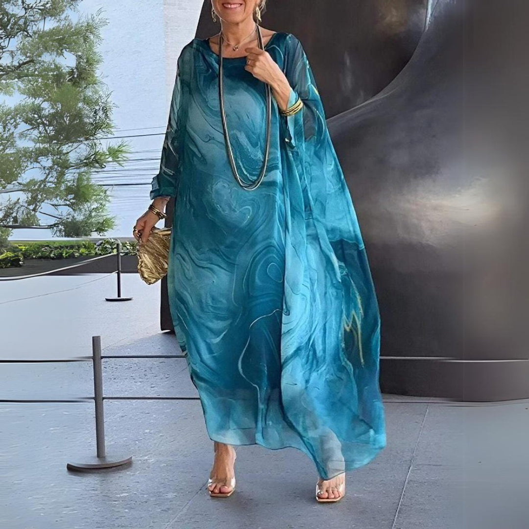 Aria | Stylish Long-Sleeved Maxi Dress