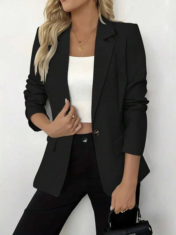 Montera | Blazer elegante drappeggiato e aperto sul davanti