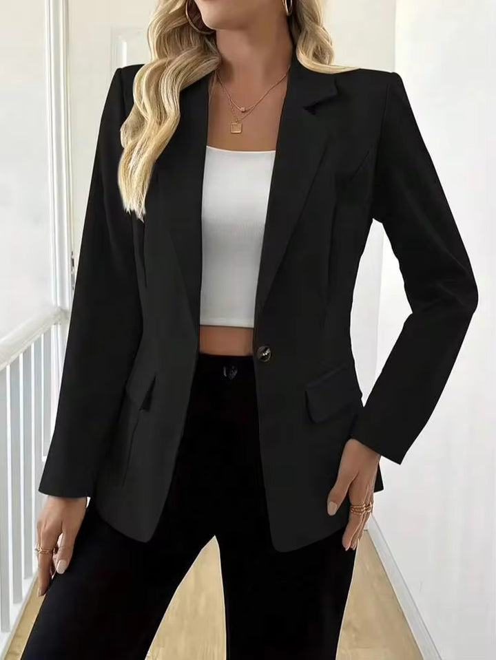 Montera | Blazer elegante drappeggiato e aperto sul davanti