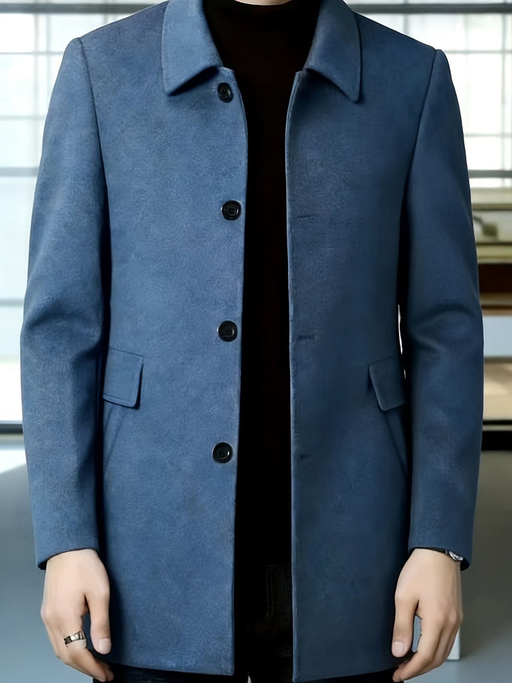 Gerard | Single-Breasted Overcoat – Timeless Style for Men