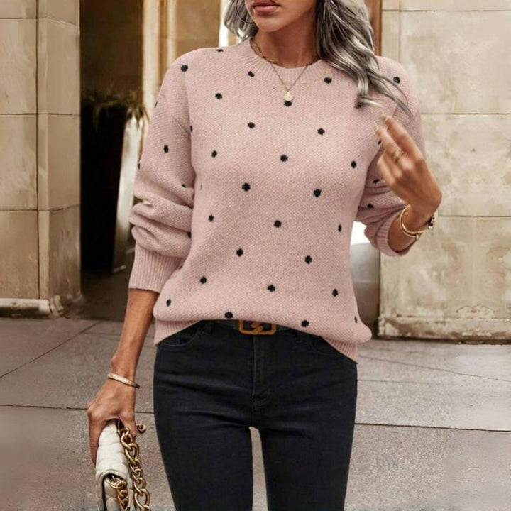 Victoria | Elegant Dotted Knit Sweater For Effortless Everyday Style