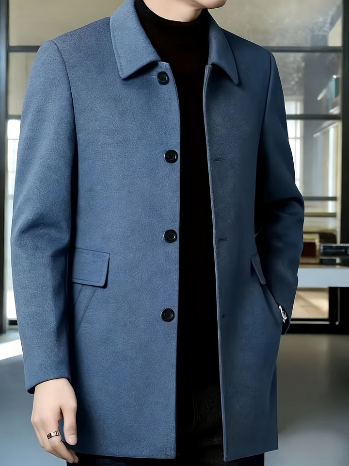 Gerard | Single-Breasted Overcoat – Timeless Style for Men