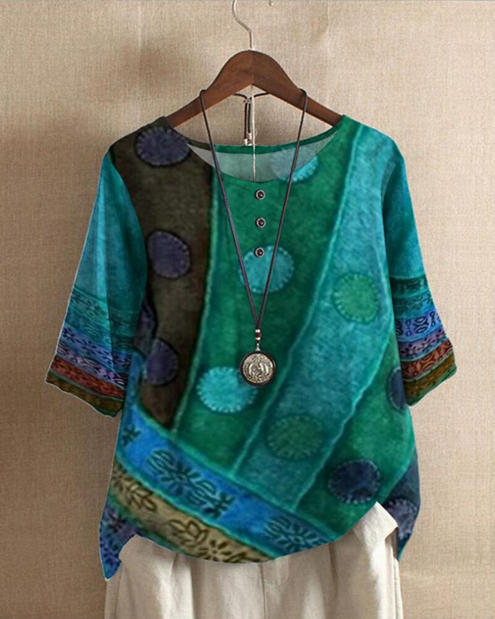 Isla | Lässiges, alltägliches Tunika-Oberteil im Boho-Stil