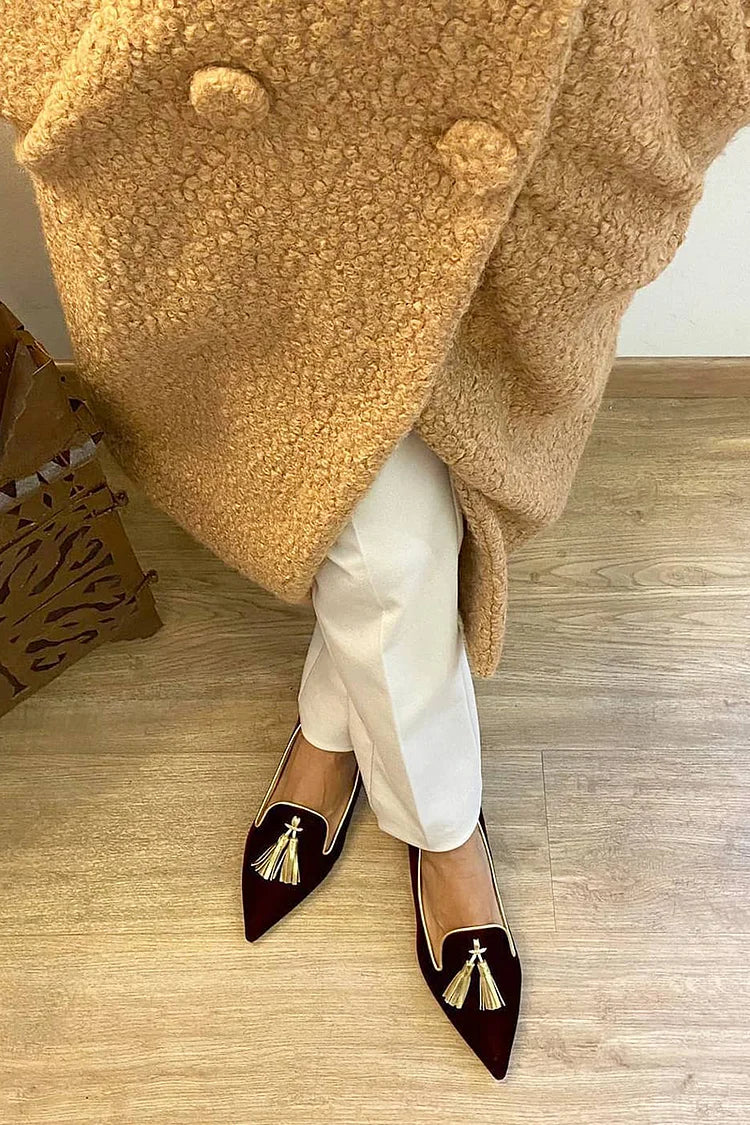 Sophie | Zeitlose Loafer mit Quasten und klassischem Hineinschlüpf-Design
