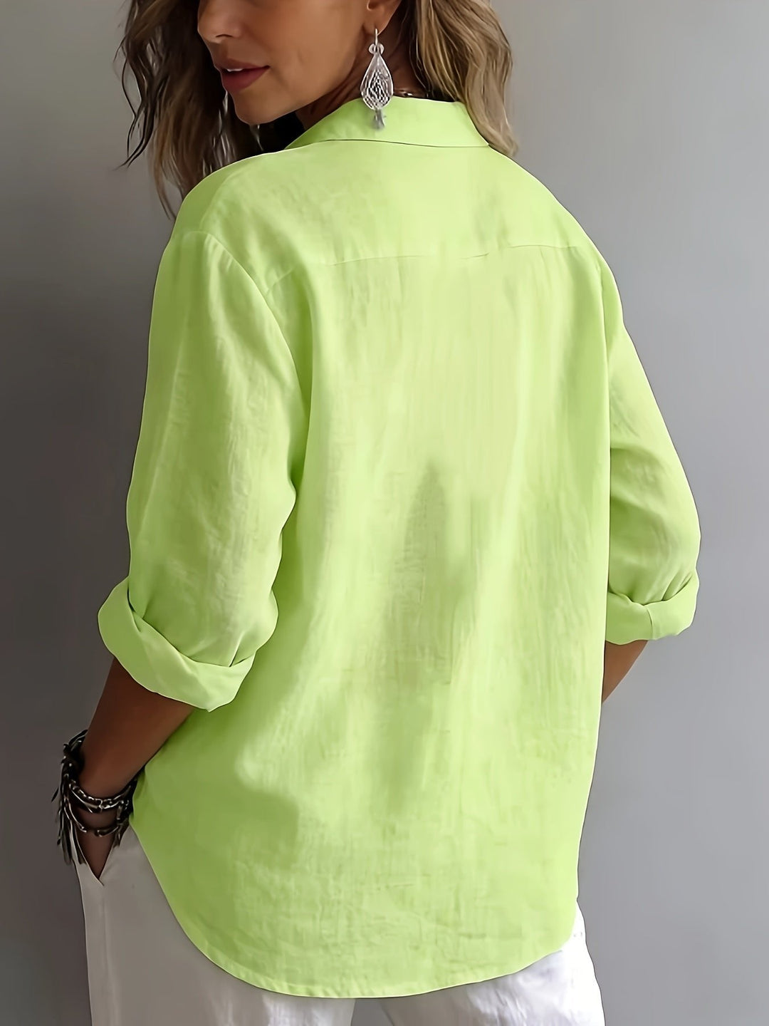 Freya | Relaxed Collared Blouse – Effortless Everyday Style for Women