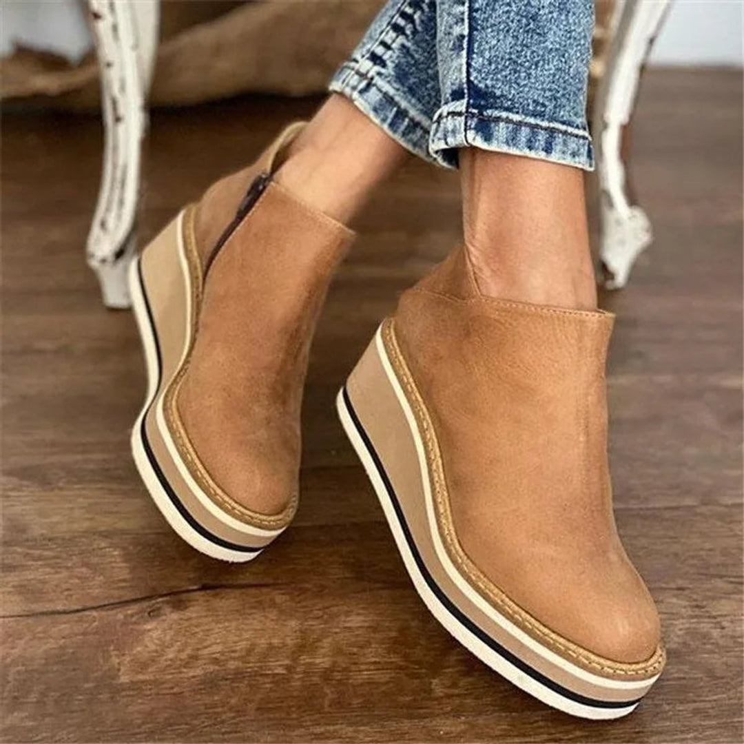 Zoe | Wedge Platform Ankle Boots That Combine Style and Comfort