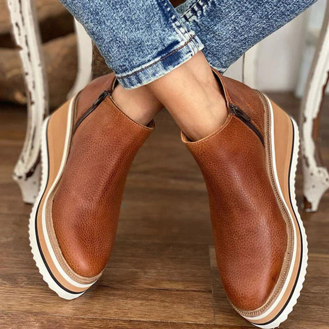 Zoe | Wedge Platform Ankle Boots That Combine Style and Comfort