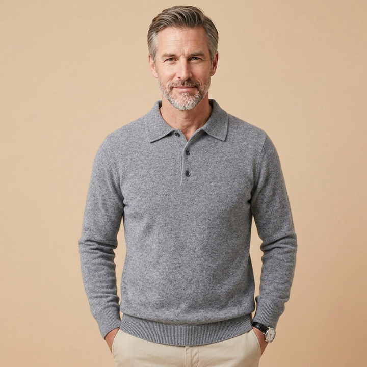 Harvey | Refined & Comfortable Long Sleeve Polo Shirt