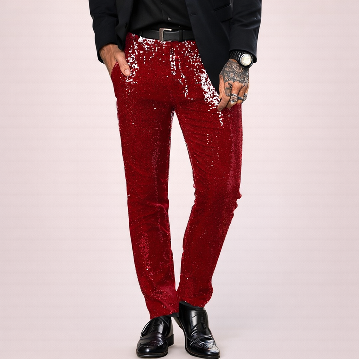 Liam | Dazzling and Comfortable Sequin Trousers