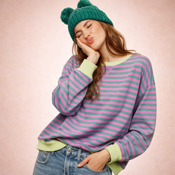 Sophia | Cozy And Stylish Oversized Sweatshirt