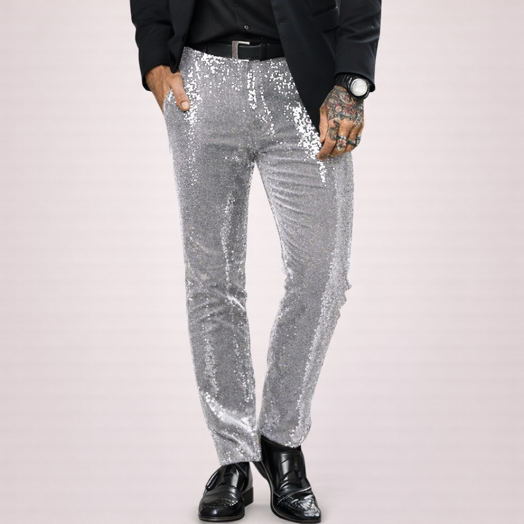 Liam | Dazzling and Comfortable Sequin Trousers
